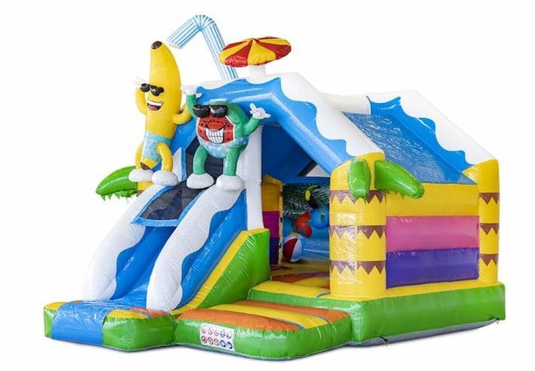 Summer Party slide combo springkasteel — foto 1