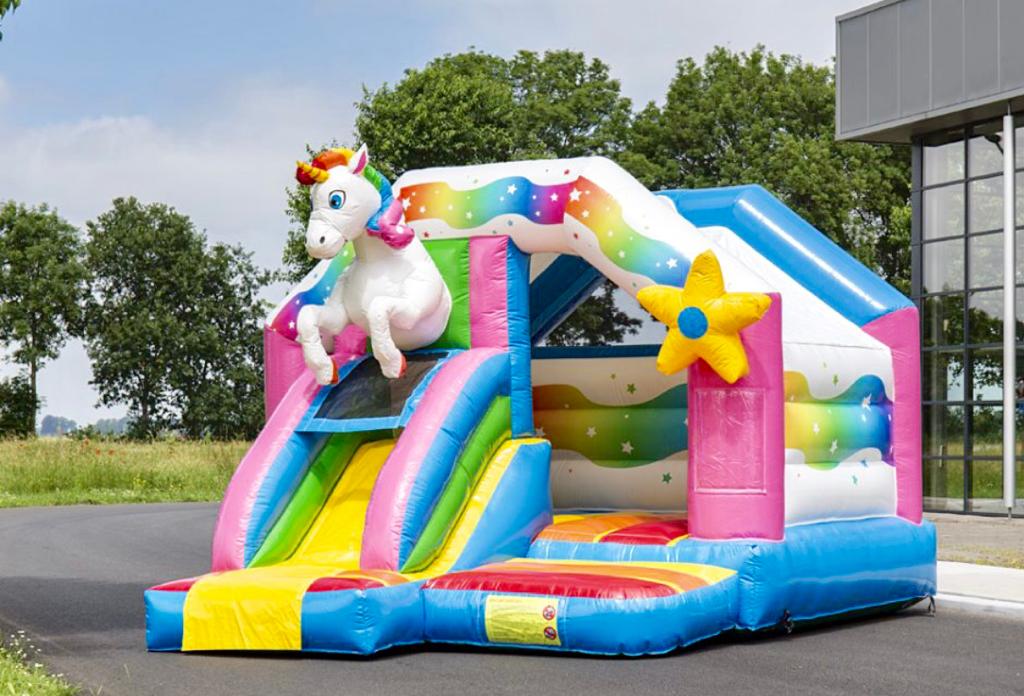 Unicorn slide combo springkasteel — foto 1