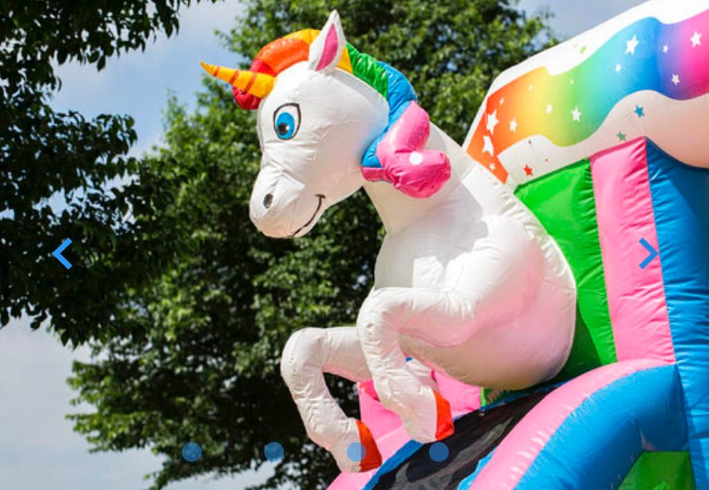 Unicorn slide combo springkasteel — foto 2