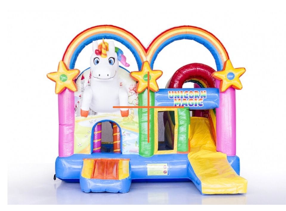 Unicorn multiplay springkasteel — foto 3