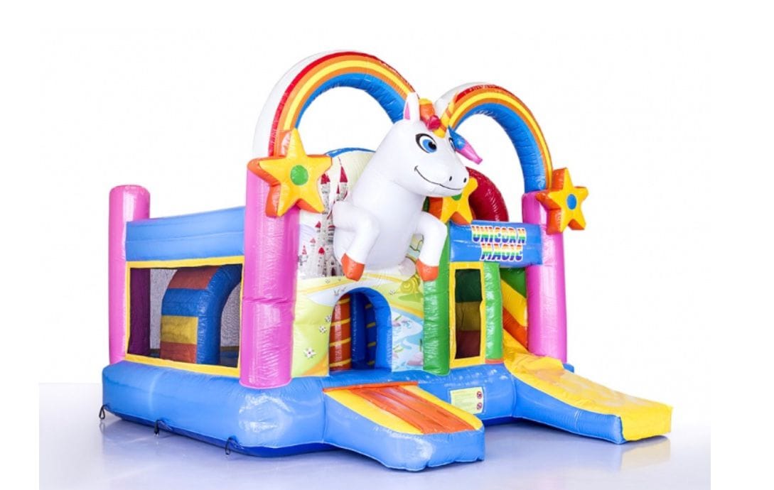 Unicorn multiplay springkasteel — foto 2